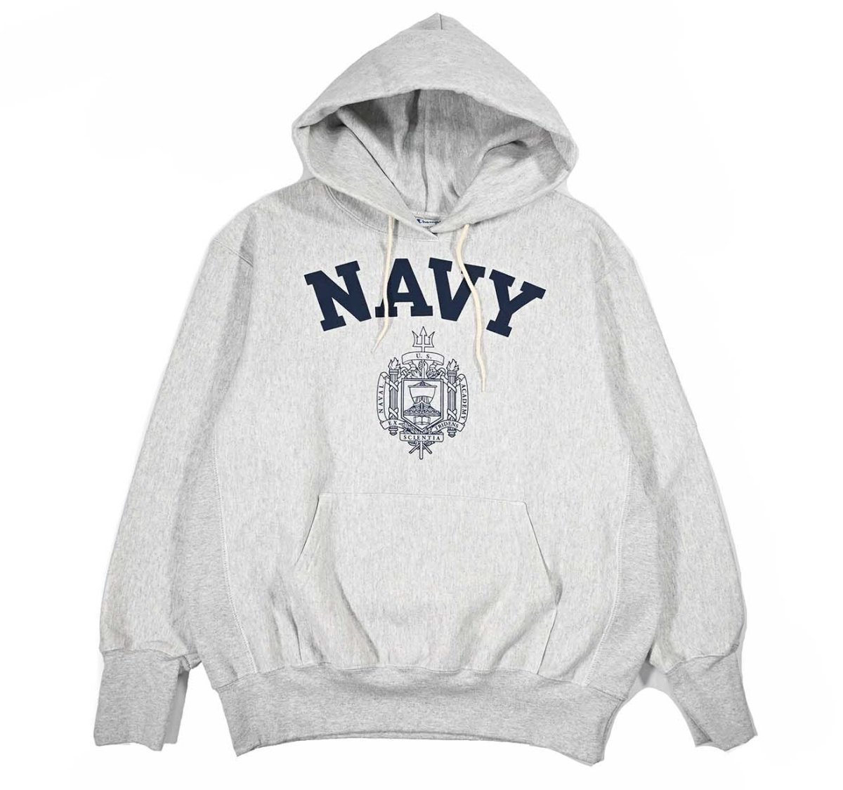 画像1: Deadstock Champion Reverse Weave Sweat Hoodie "USNA" (1)