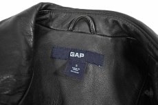 画像6: Used Gap Leather Jacket Black (6)
