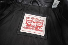 画像6: Used Levi's Faux Leather Jacket Dark Brown (6)