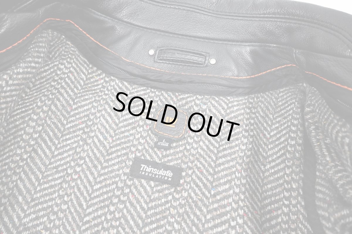 画像6: Used Wilsons Leather Leather Coat Black (6)