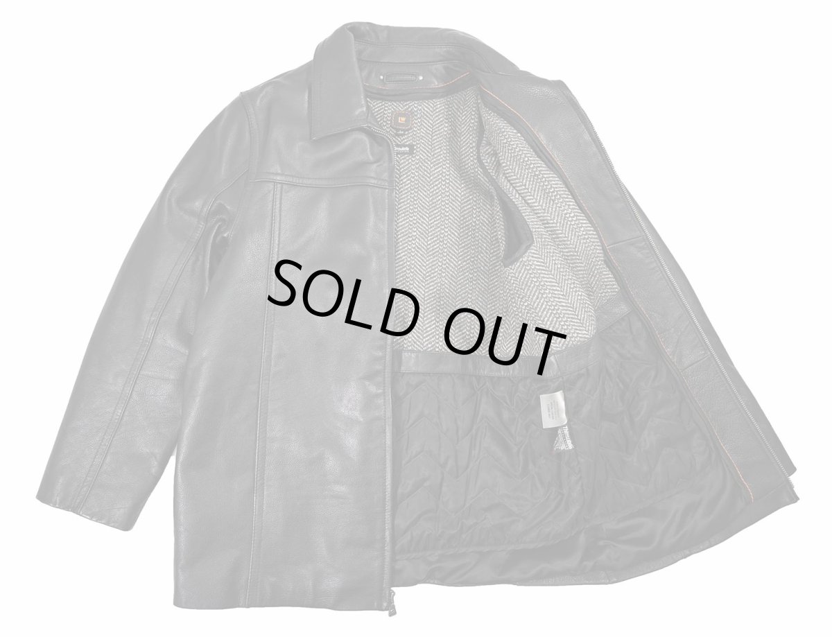 画像5: Used Wilsons Leather Leather Coat Black (5)