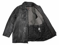 画像5: Used Wilsons Leather Leather Coat Black (5)