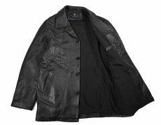 画像5: Used Kenneth Cole Reaction Leather Coat Black (5)