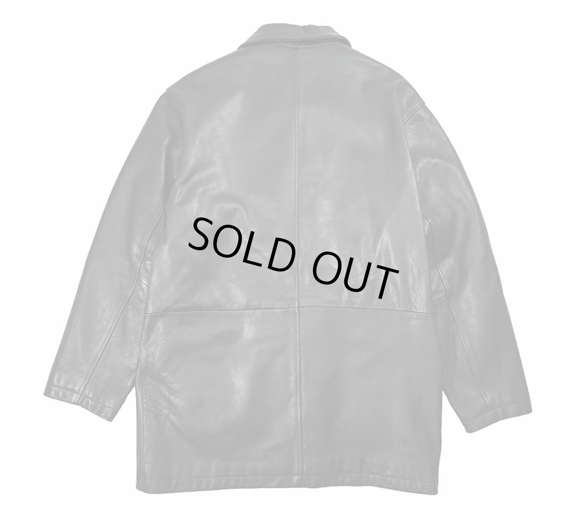 画像2: Used Wilsons M.Julian Leather Coat Black (2)