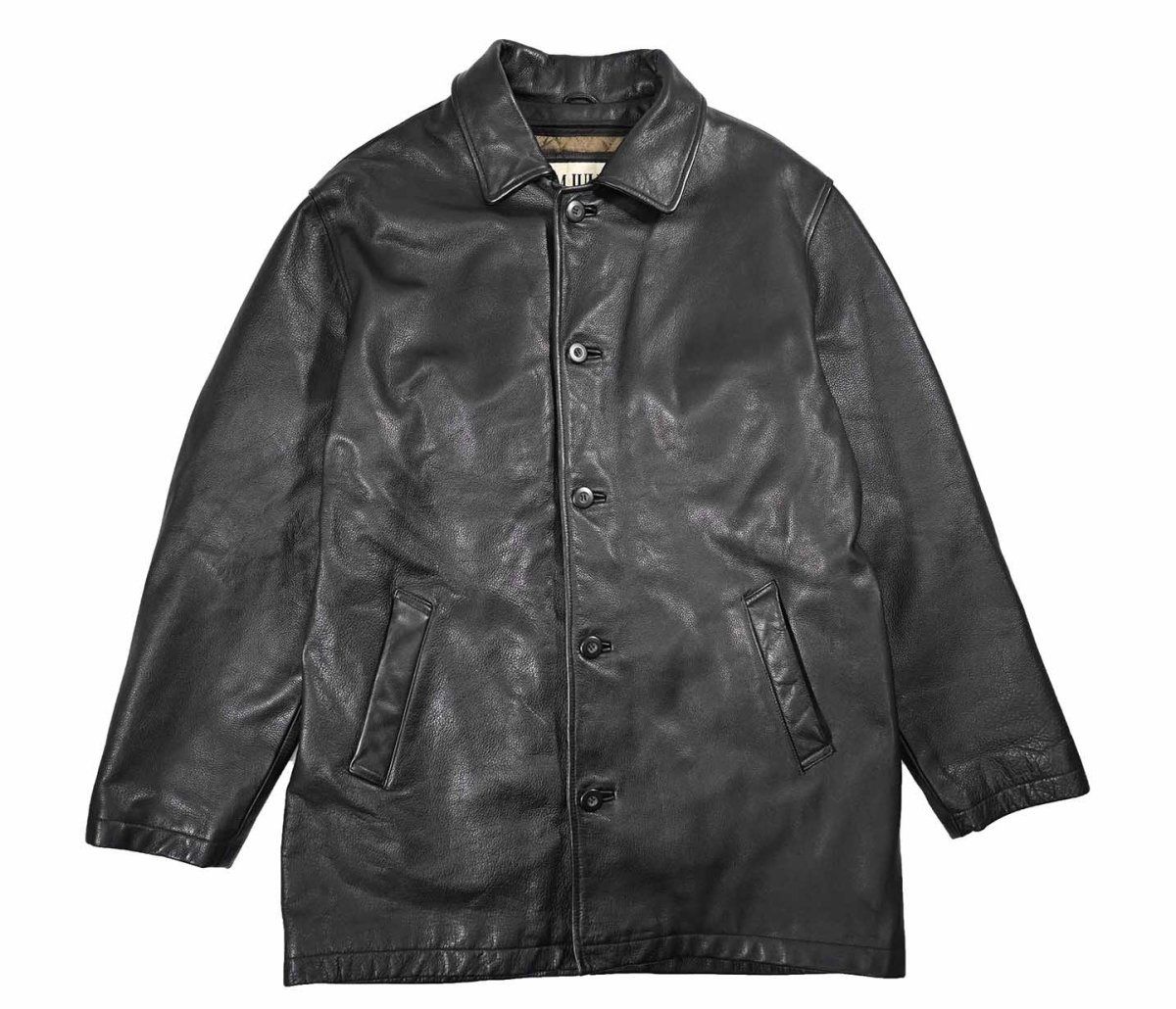 画像1: Used Wilsons M.Julian Leather Coat Black (1)