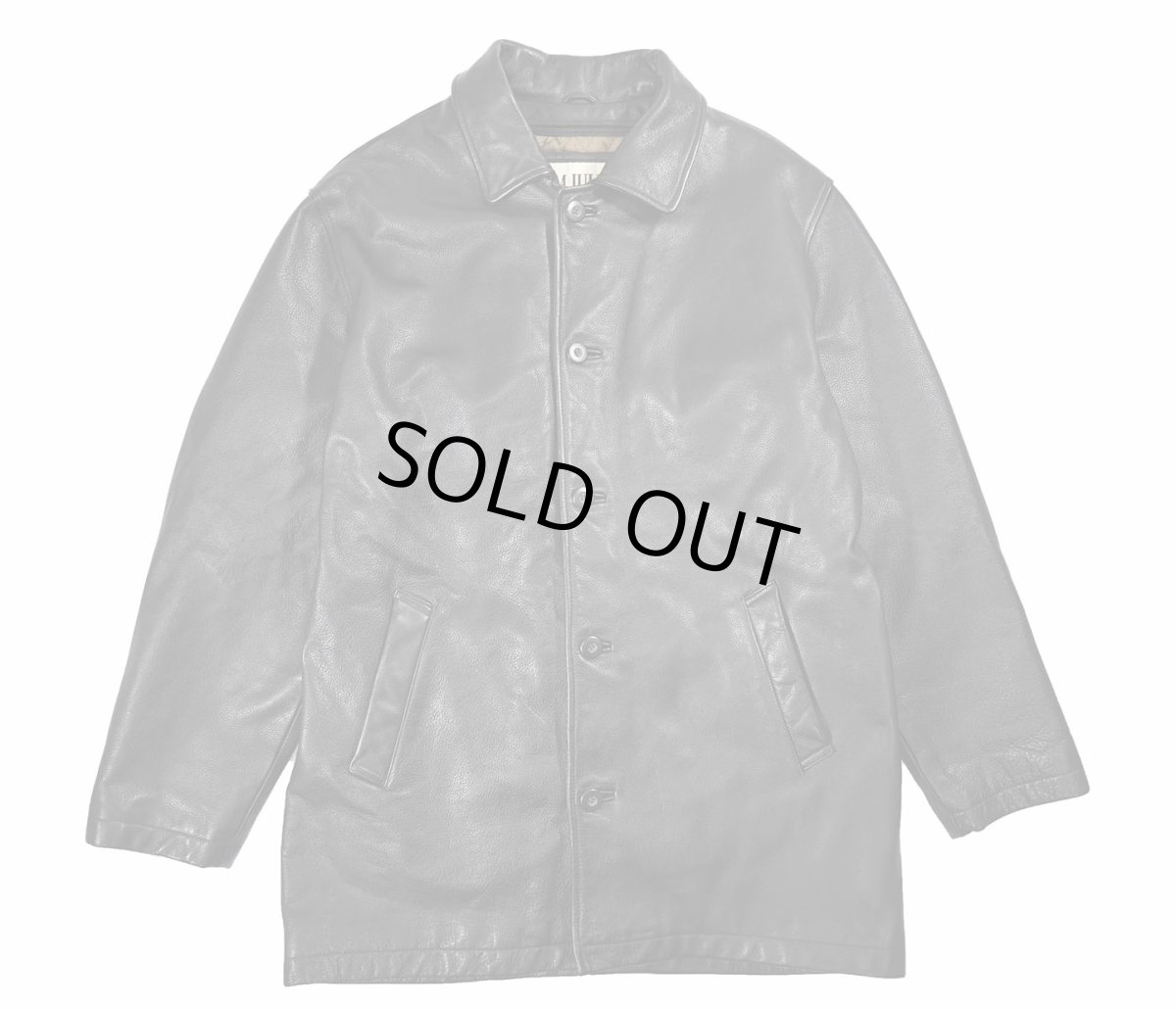 画像1: Used Wilsons M.Julian Leather Coat Black (1)