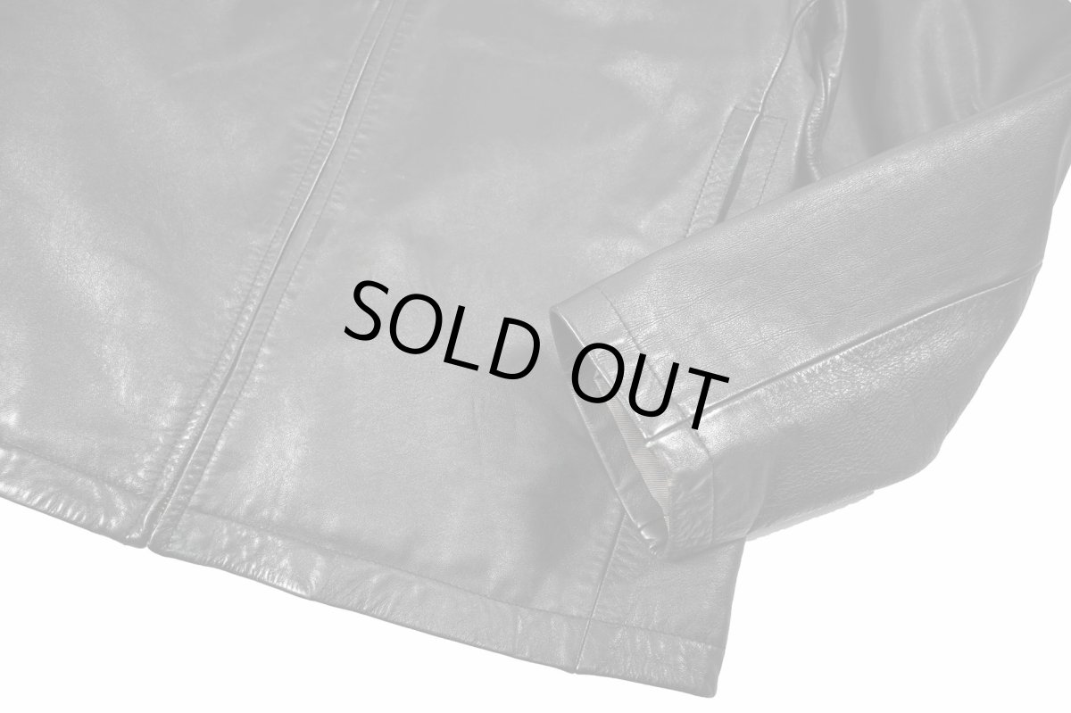 画像4: Used Gap Leather Jacket Black (4)