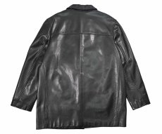 画像2: Used Banana Republic Leather Coat Black (2)