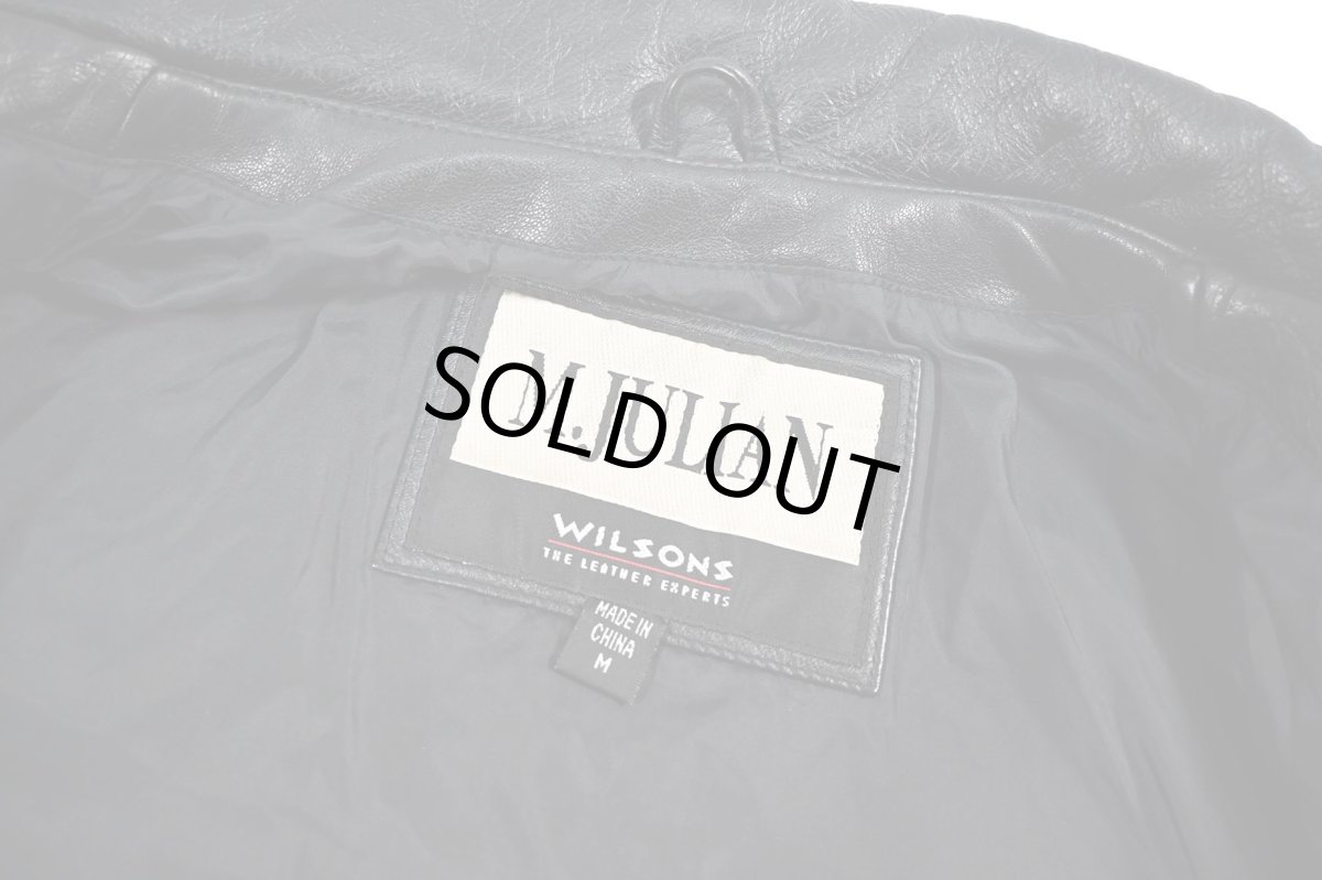 画像6: Used Wilsons M.Julian Leather Jacket Black (6)