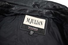 画像6: Used Wilsons M.Julian Leather Jacket Black (6)