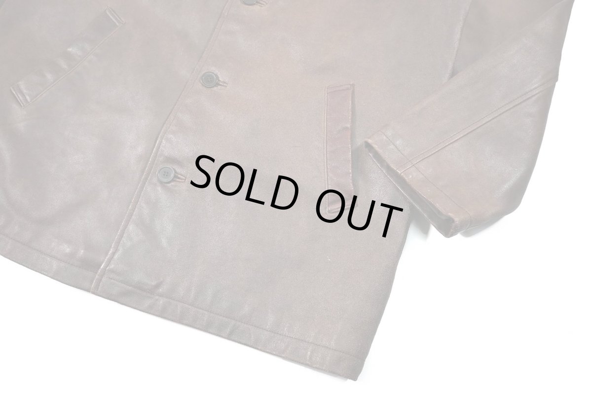 画像4: Used Wilsons M.Julian Leather Coat Brown (4)