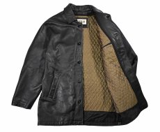 画像5: Used Wilsons M.Julian Leather Coat Black (5)