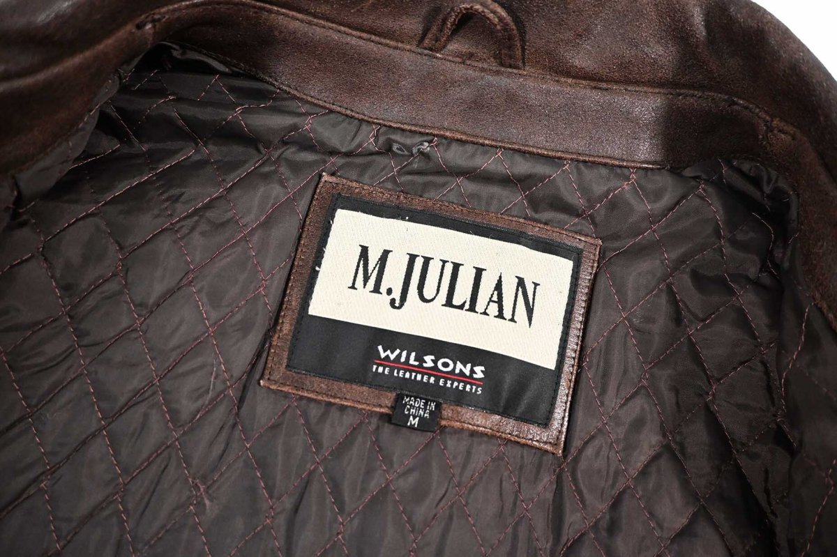 画像6: Used Wilsons M.Julian Leather Coat Brown (6)