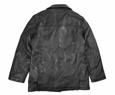 画像2: Used Kenneth Cole Reaction Leather Coat Black (2)