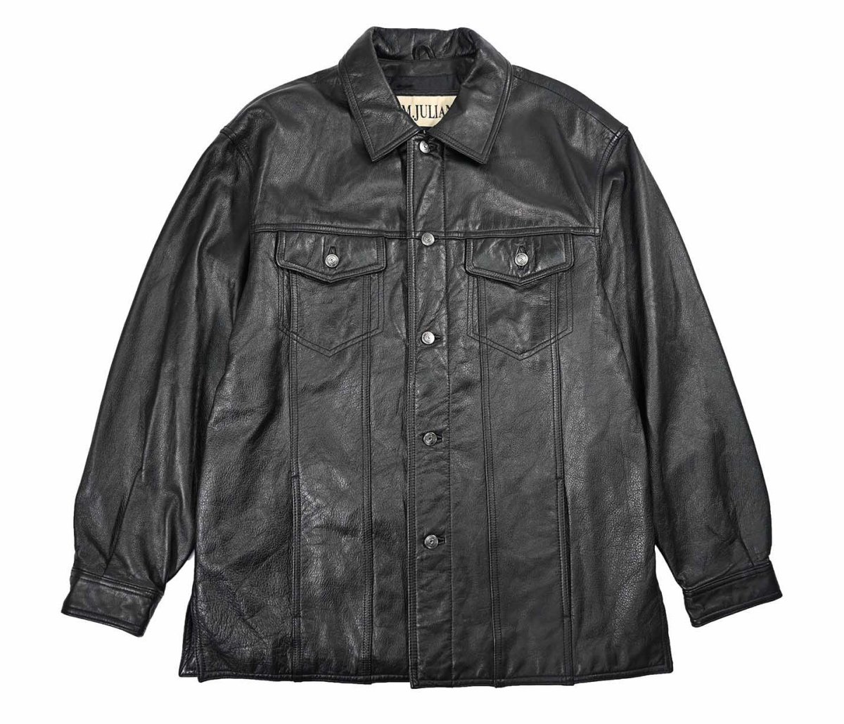 画像1: Used Wilsons M.Julian Leather Jacket Black (1)