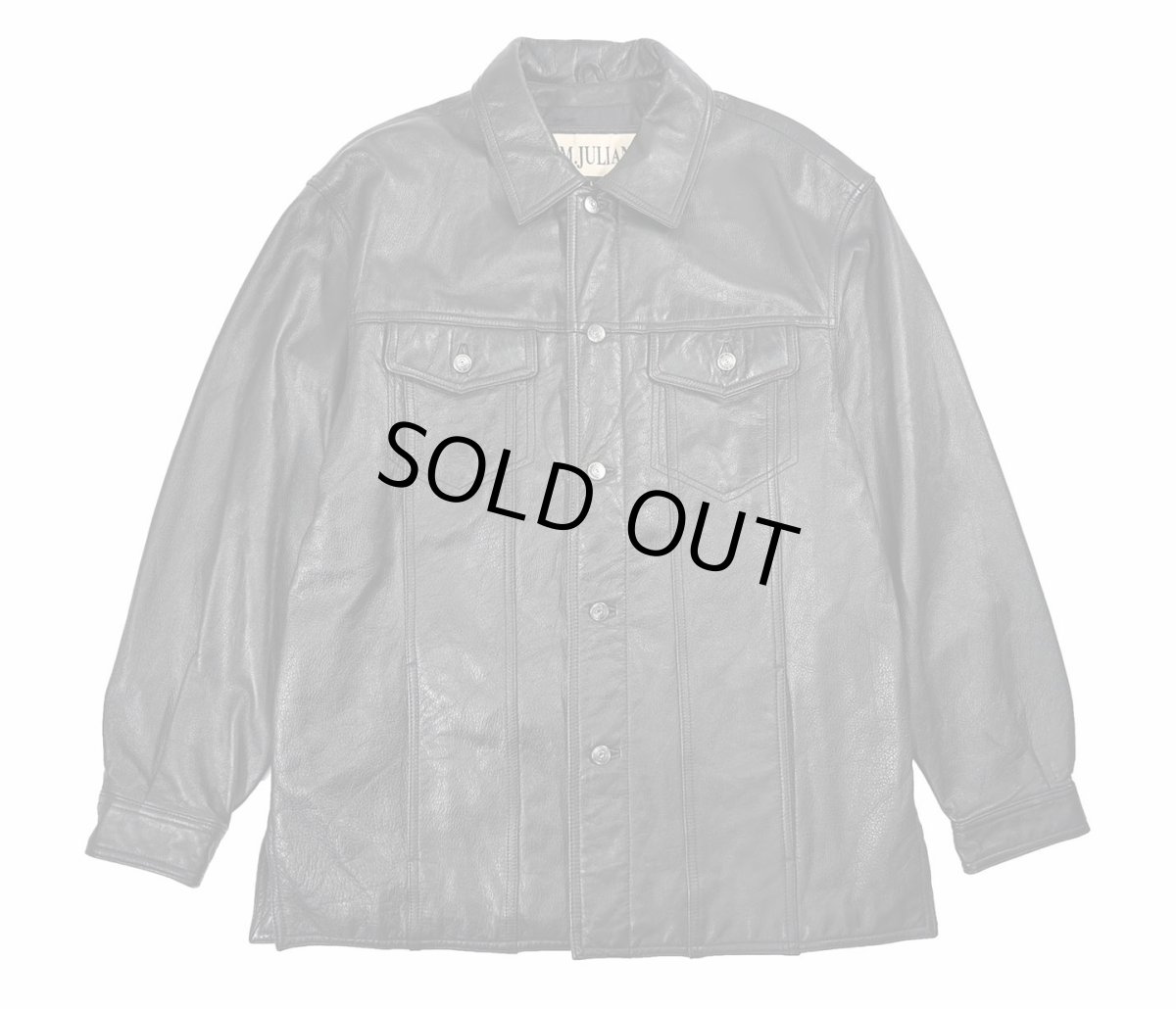 画像1: Used Wilsons M.Julian Leather Jacket Black (1)