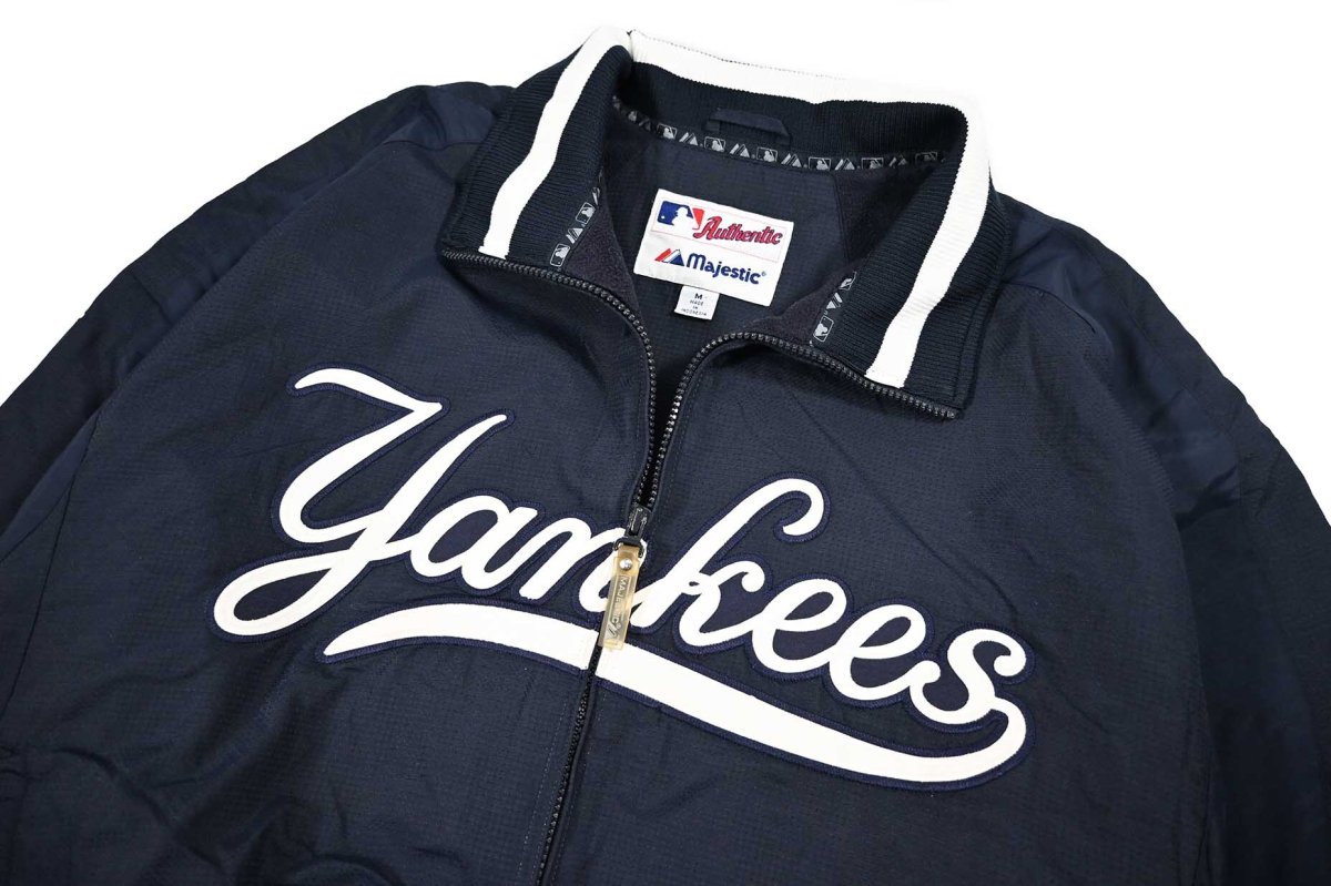 画像3: Used Majestic New York Yankees Shelled Fleece Jacket (3)