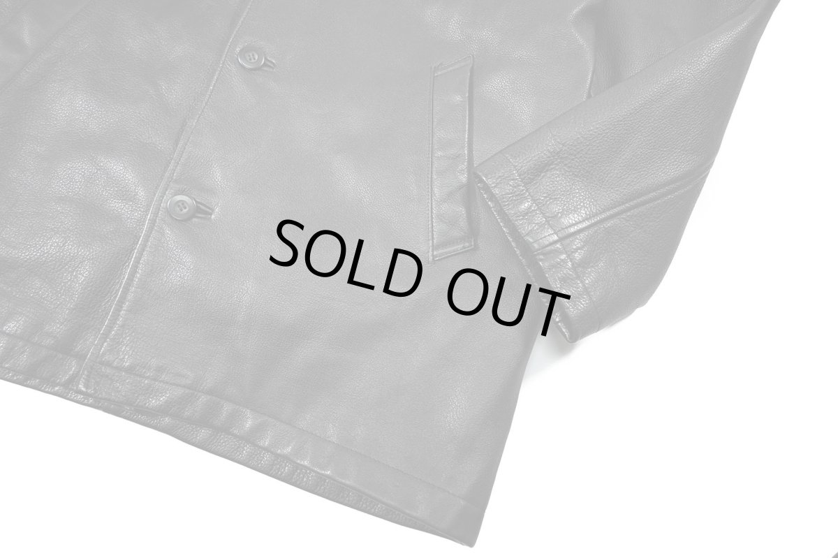 画像4: Used Wilsons M.Julian Leather Coat Black (4)