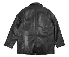 画像2: Used Wilsons Leather Leather Coat Black (2)