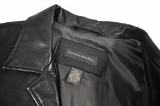 画像6: Used Banana Republic Leather Coat Black (6)