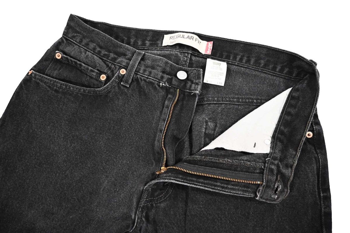 画像5: Used Levi's 505 Denim Pants Black リーバイス (5)