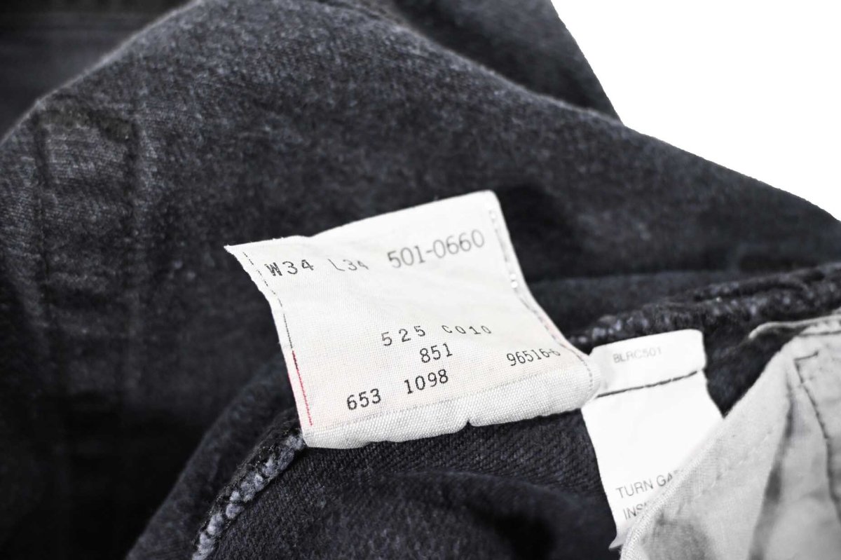 画像8: 98' Used Levi's 501 Denim Pants Black made in USA リーバイス (8)