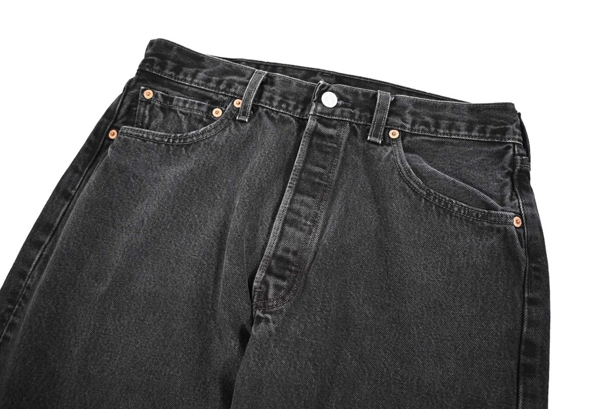 画像2: 01' Used Levi's 501 Denim Pants Black made in USA リーバイス (2)