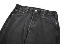 画像2: 01' Used Levi's 501 Denim Pants Black made in USA リーバイス (2)