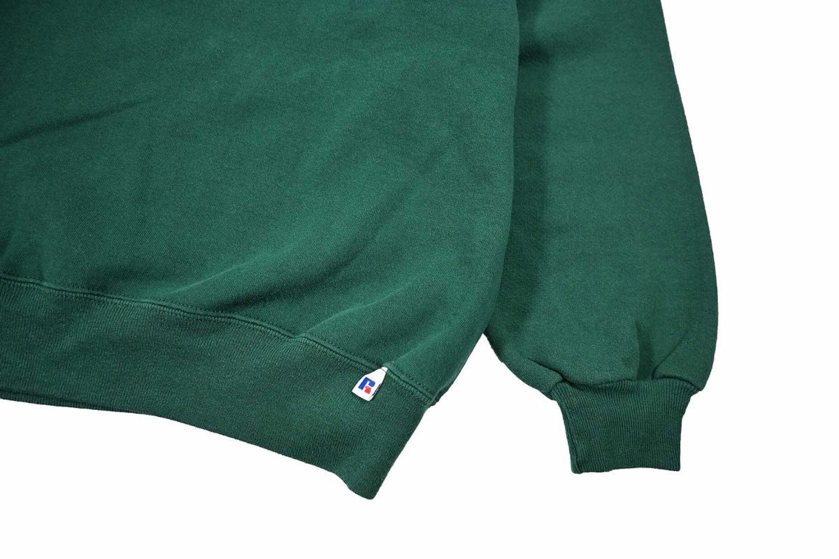 画像3: Used Russell Athletic Blank Sweat Shirt Green made in USA (3)