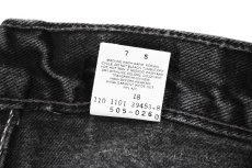画像8: 01' Used Levi's 505 Denim Pants Black リーバイス (8)