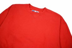 画像2: Used Russell Athletic Blank Sweat Shirt Red made in USA (2)