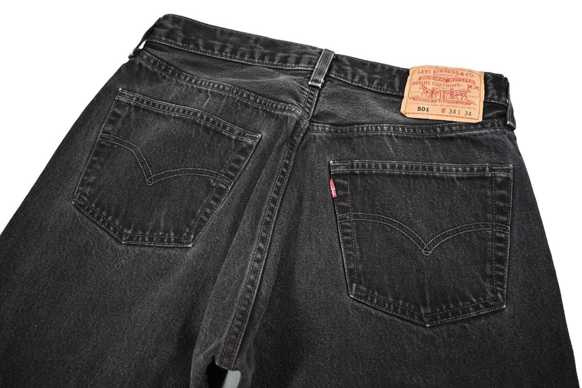 画像4: 01' Used Levi's 501 Denim Pants Black made in USA リーバイス (4)