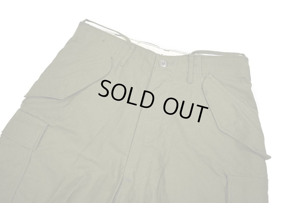 画像2: 60s Deadstock Us Army M-65 Field Pants Olive Aluminum Zipper (2)