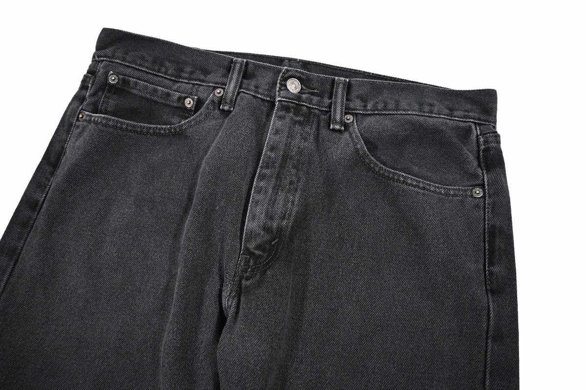 画像2: Used Levi's 505 Denim Pants Black リーバイス (2)