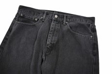 画像2: Used Levi's 505 Denim Pants Black リーバイス (2)