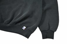 画像3: Used Russell Athletic Blank Sweat Shirt Black (3)