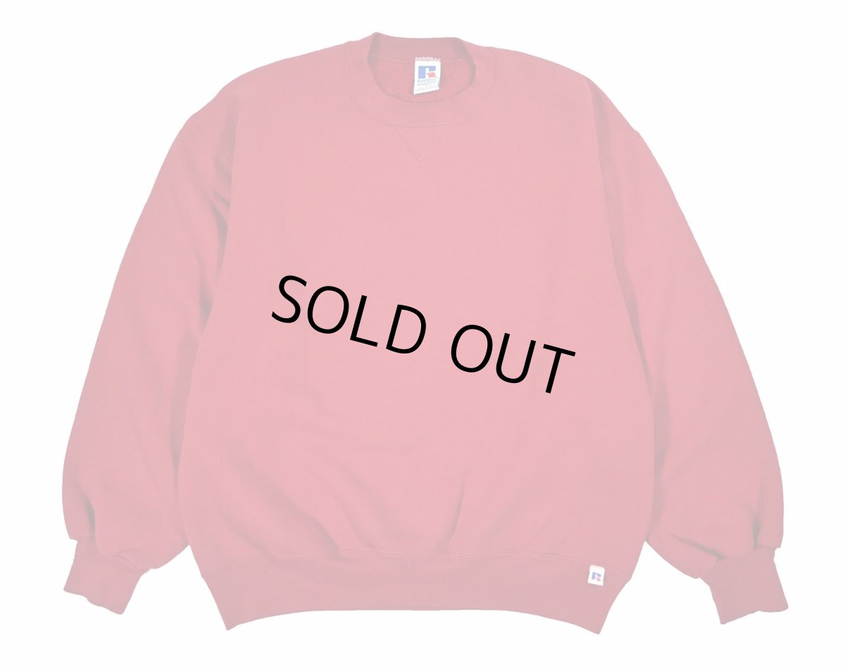 画像1: Used Russell Athletic Blank Sweat Shirt Burgundy made in USA (1)