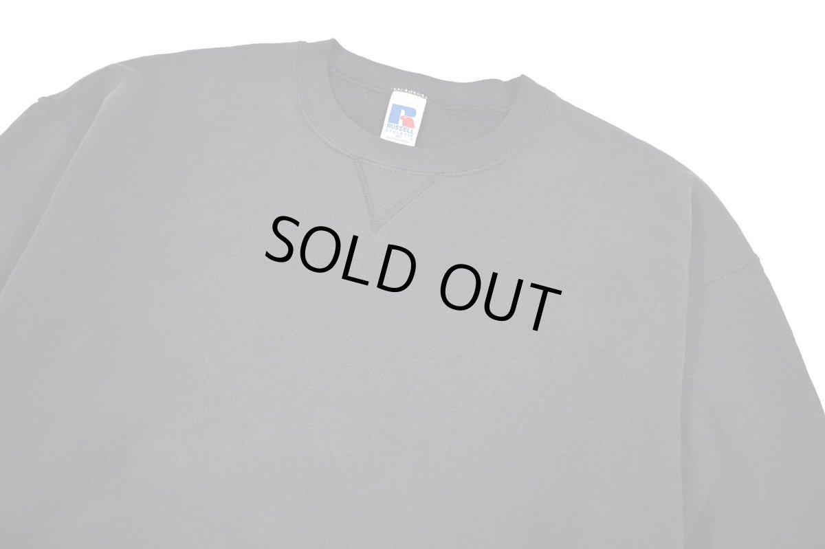 画像2: Used Russell Athletic Blank Sweat Shirt Black (2)