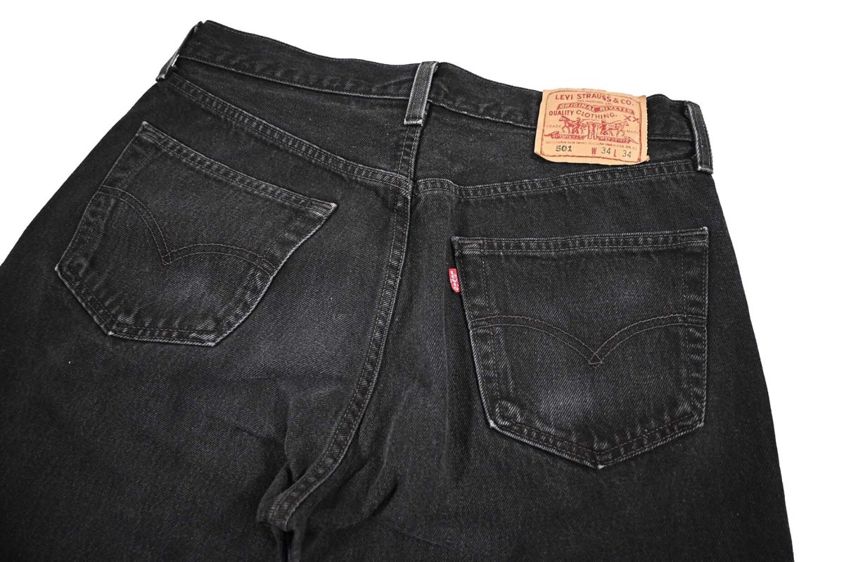 画像4: 98' Used Levi's 501 Denim Pants Black made in USA リーバイス (4)