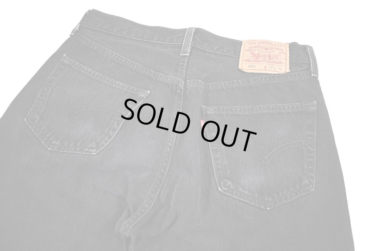 画像4: 98' Used Levi's 501 Denim Pants Black made in USA リーバイス (4)