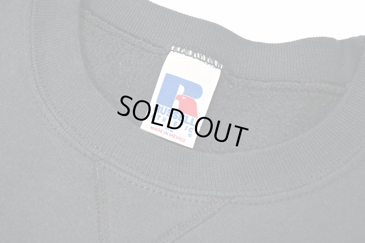 画像4: Used Russell Athletic Blank Sweat Shirt Black (4)