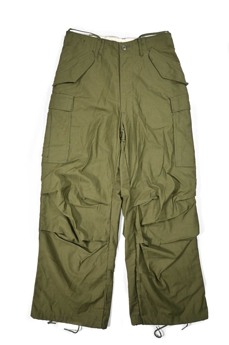 画像1: 60s Deadstock Us Army M-65 Field Pants Olive Aluminum Zipper (1)
