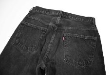 画像4: Used Levi's 505 Denim Pants Black リーバイス (4)
