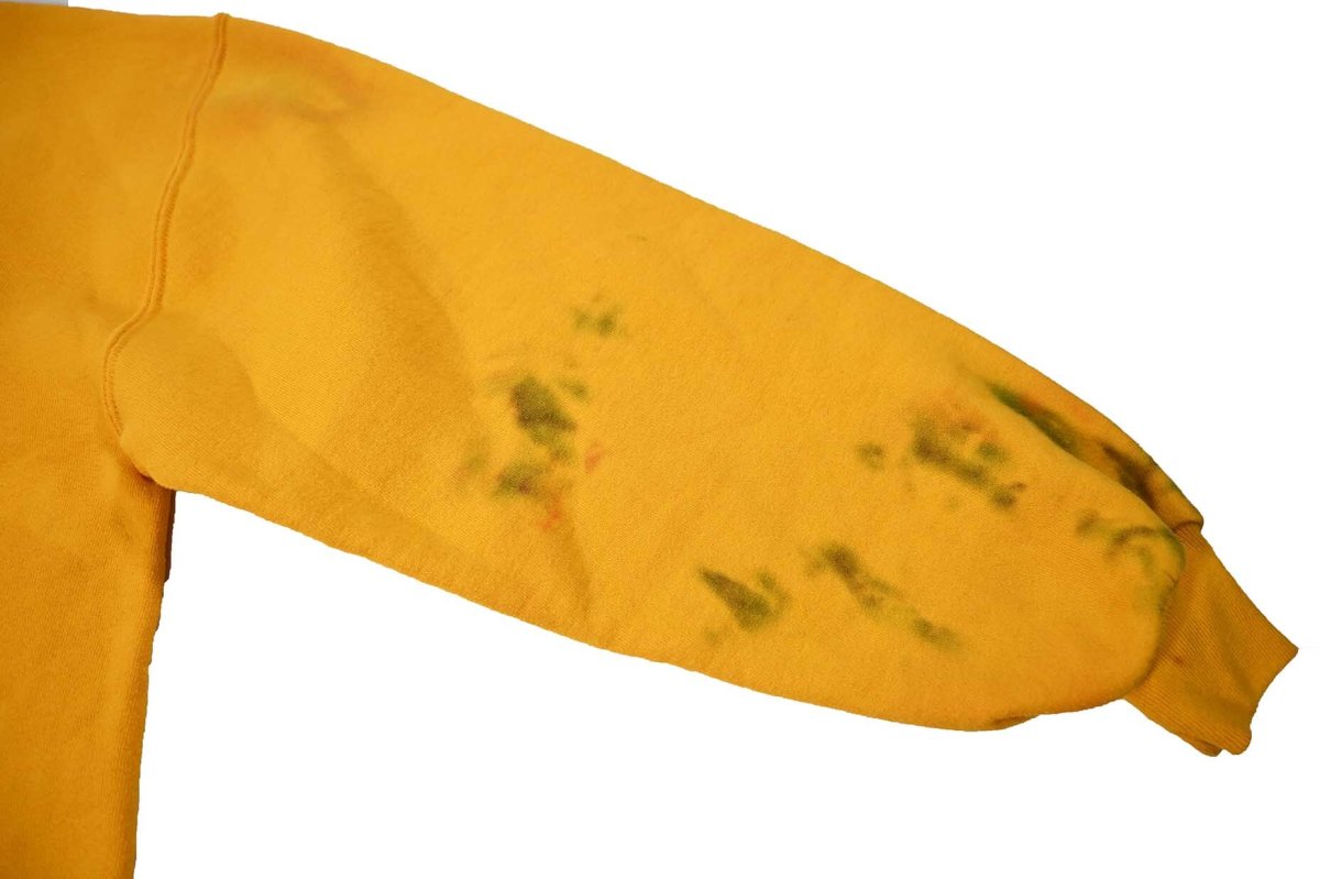 画像6: Used Russell Athletic Blank Sweat Shirt Yellow made in USA (6)