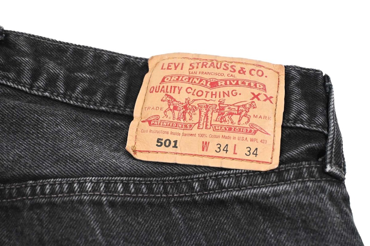 画像5: 01' Used Levi's 501 Denim Pants Black made in USA リーバイス (5)