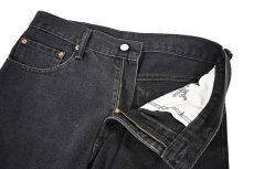 画像6: Used Levi's 517 Denim Pants Black リーバイス (6)