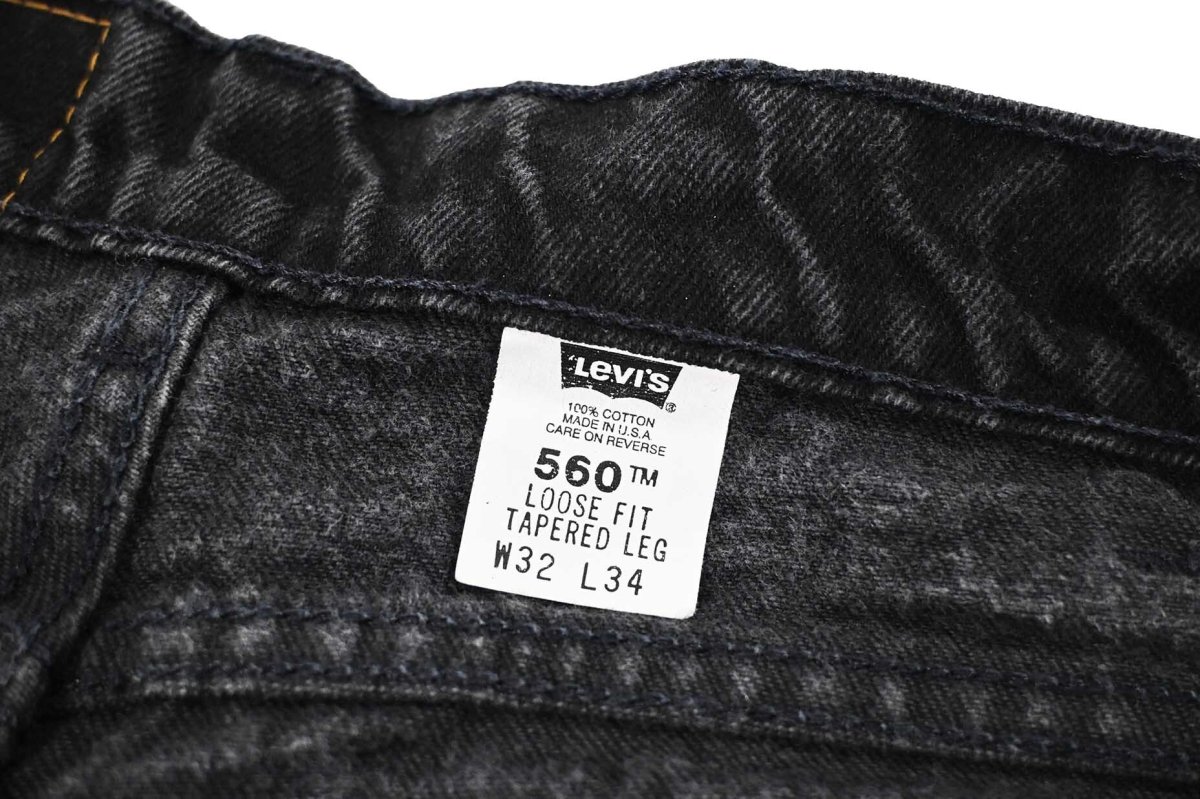 画像7: 97' Used Levi's 560 Denim Pants Black made in USA リーバイス (7)