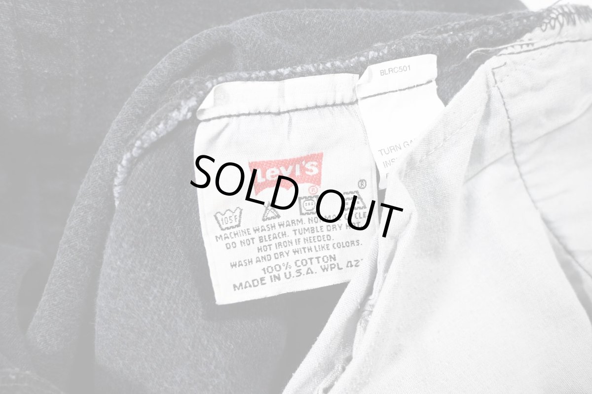 画像7: 98' Used Levi's 501 Denim Pants Black made in USA リーバイス (7)