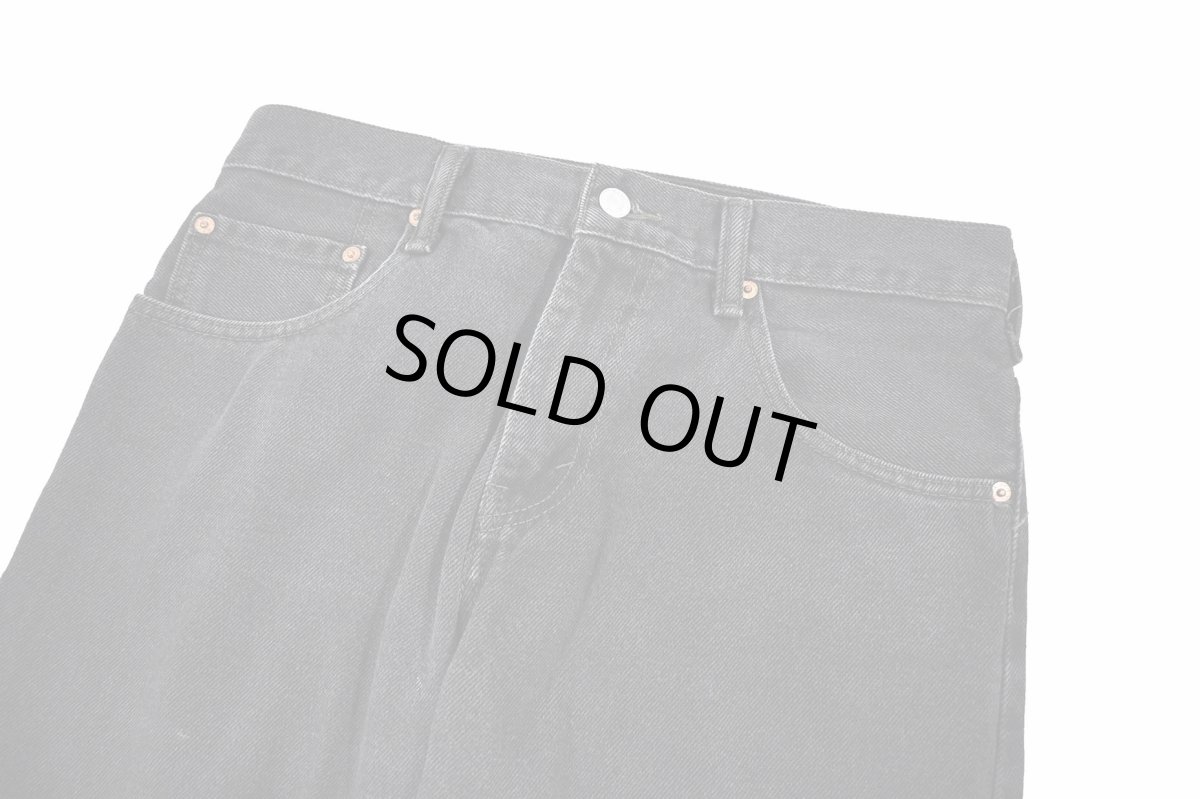 画像2: Used Levi's 517 Denim Pants Black リーバイス (2)
