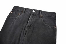 画像2: Used Levi's 517 Denim Pants Black リーバイス (2)